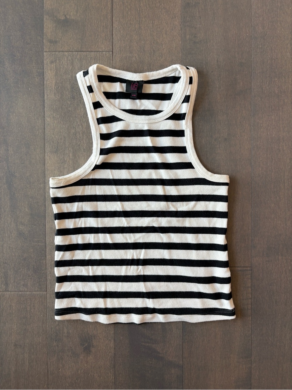 Black and White Striped Tank Top